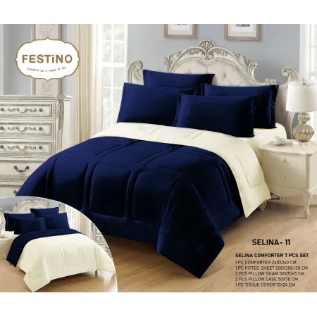 Milanobedlinen Comforter Selina 7pcs Set